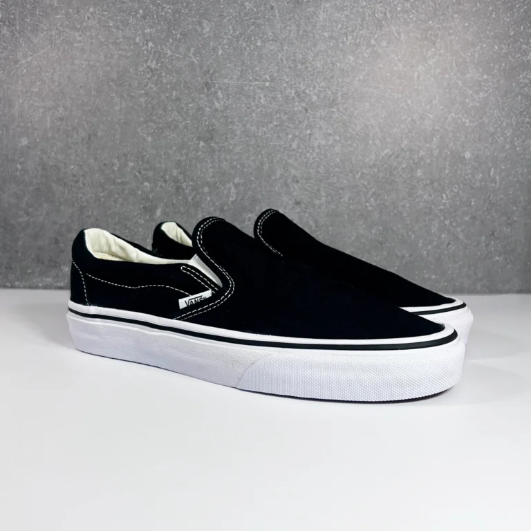 TENIS ZAPATILLAS SLIP ON NEGROS CLASICO