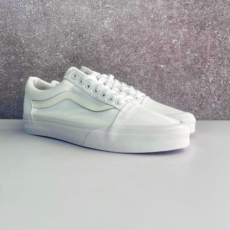 TENIS ZAPATILLAS OLD SKOOL ALL WHITE BLANCO