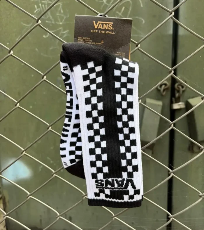 MEDIAS UNISEX RACING CHECKERBOARD CREW