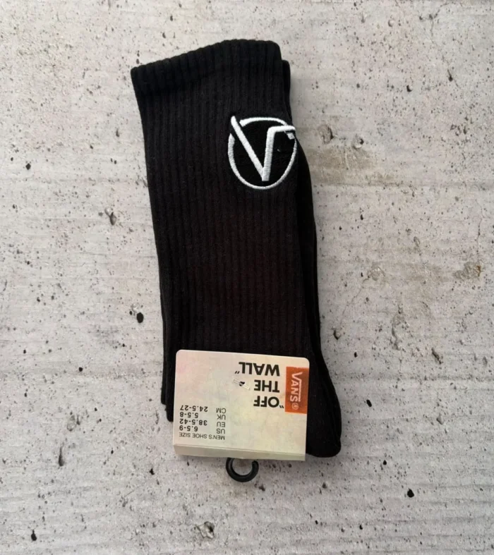 MEDIAS UNISEX V NEGRO CREW